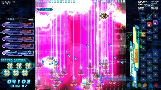 Thu thập vật phẩm hữu ích trong quá trình chơi game bắn súng không gian The Hurricane of the Varstray -Collateral hazard- cho máy tính