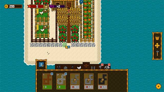 Thu hoạch cây trồng, nhận tiền và mở rộng hòn đảo trang trại