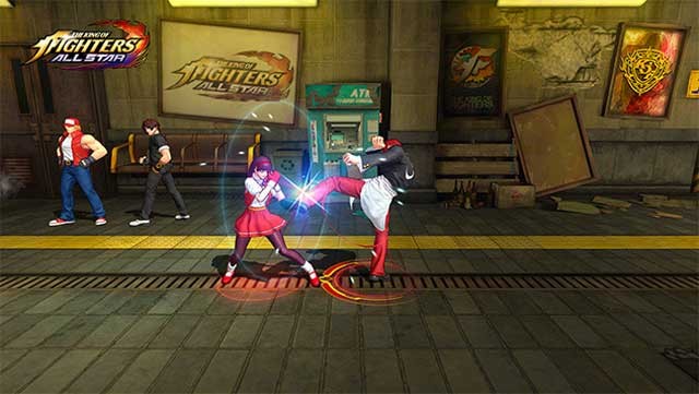 KOF All Stars có lối chơi đơn giản, nhạc nền mãnh liệt và hiệu ứng hành động ấn tượng