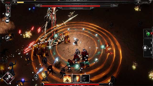 Chiến đấu với vô số kẻ thù và tiêu diệt nhiều tên trùm khổng lồ