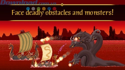 Đối mặt với các thủy quái và quái vật hung hãn