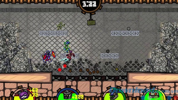 Giao diện game The League of Metal Men