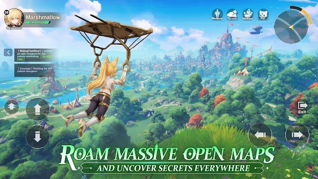 Phiêu lưu tự do trong thế giới mở của game The Legend of Skyria