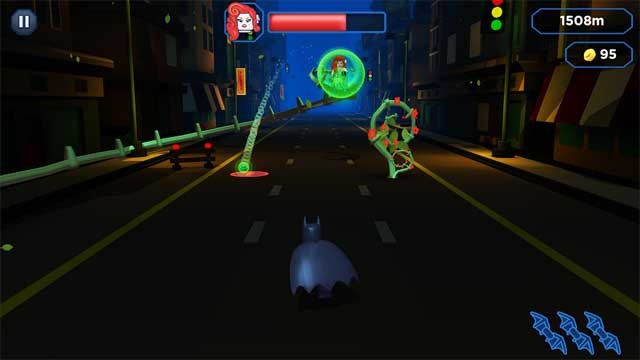 Điều khiển nhân vật LEGO Batman chạy bất tận trên khắp đường phố Gotham