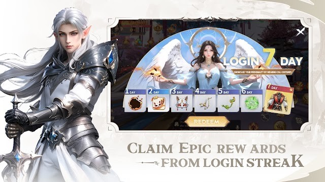 Phần thưởng 7 ngày đăng nhập giúp người chơi mới có khởi đầu thuận lợi trong The Ninth Relic