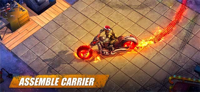 Thu thập vật liệu và lắp ráp phương tiện di chuyển