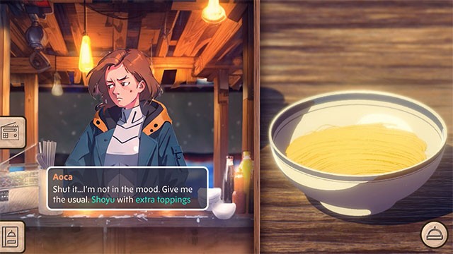 The Perfect Bowl là sự kết hợp giữa phong cách Visual Novel với trò chuyện và tương tác