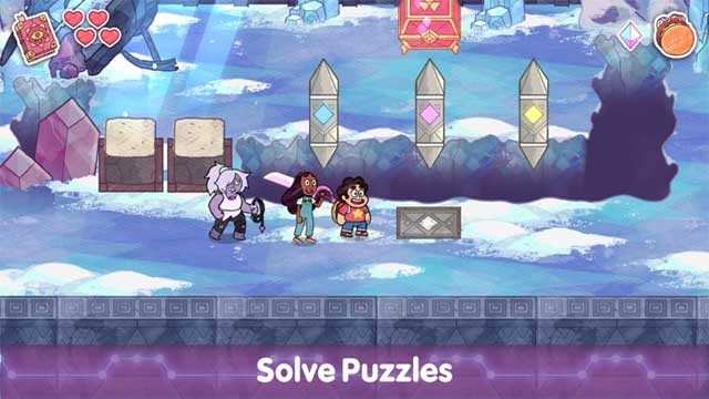 Giải quyết các câu đố để tìm cách giúp Crystal Gém thoát khỏi cuốn sách cổ