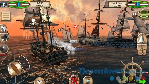 Game hải tặc săn tìm kho báu miễn phí The Pirate: Caribbean Hunt cho iOS