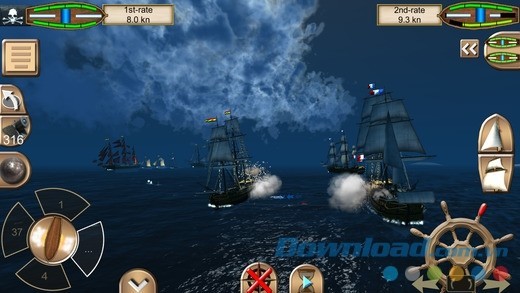 The Pirate: Caribbean Hunt cho iOS có đồ họa đẹp mắt, bóng bẩy trên màn hình di động