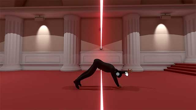 Điều khiển một tên trộm vượt qua mạng lưới tia laze