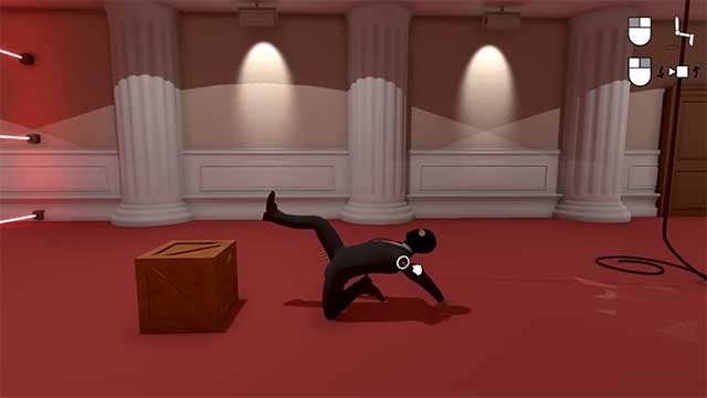 Bạn cần phải nhấp và kéo các bộ phận khác nhau trên cơ thể của tên trộm