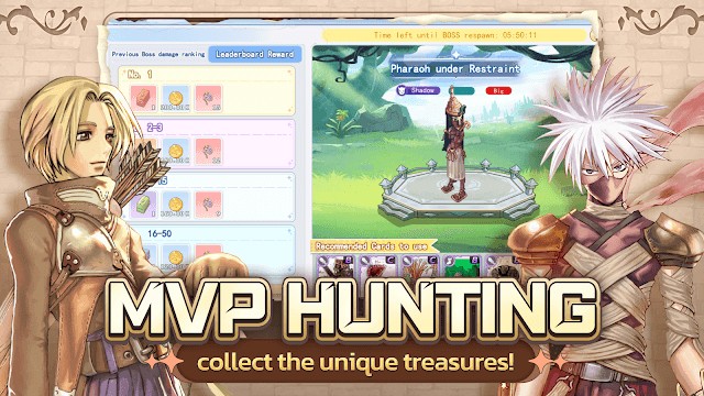 Săn MVP, thu thập các kho báu độc đáo