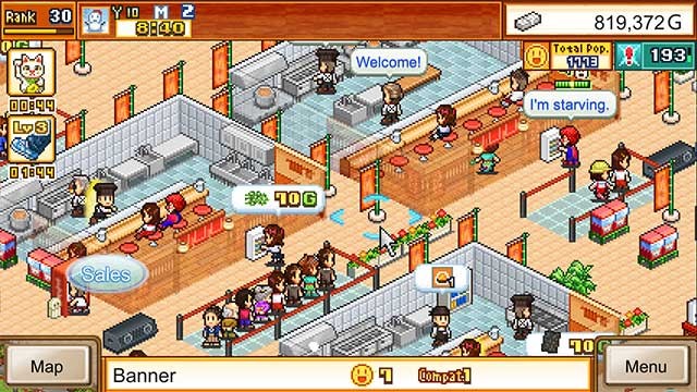 Khi có quyền vào Ramen Hall, bạn có thể đồng thời quản lý nhiều cửa hàng ramen