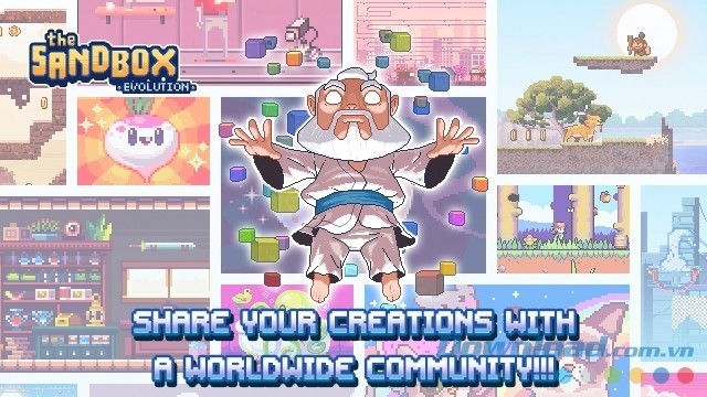 Chia sẻ thế giới sáng tạo của bạn với người chơi khác