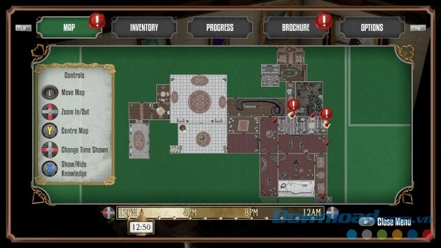 Sử dụng bản đồ trong game phiêu lưu mới The Sexy Brutale cho máy tính