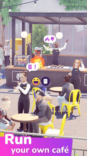 Điều hành quán cà phê của bạn trong City Life Game with Friends