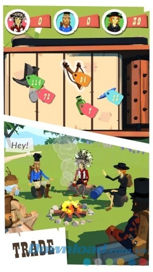 Buôn bán đồ vật trong The Trail cho Android