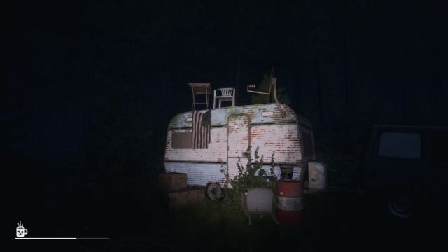 Khám phá xe RV, môi trường xung quanh và khu rừng để tìm đáp án