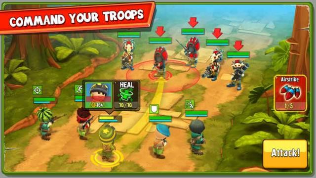 Chỉ huy đội quân tay sai của bạn chống lại tập đoàn đền tối V Inc. trong game The Troopers