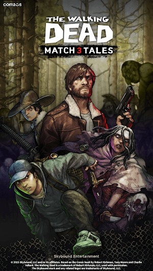 The Walking Dead Match 3 Tales là game chiến đấu với zombie bằng cách giải đố match-3