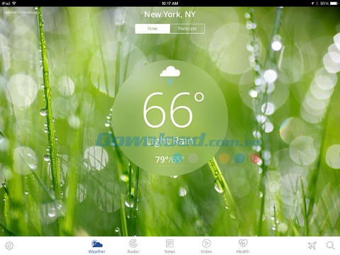 The Weather Channel App cho iPad