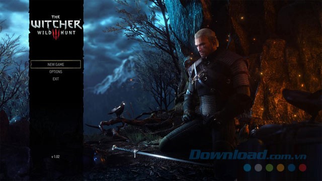 Giao diện game The Witcher 3: Wild Hunt Việt hóa
