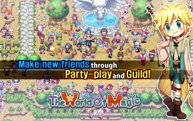 Làm quen với nhiều người bạn mới, thành lập bang hội và chơi theo đội