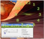 TheAeroClock 6.01 - Đồng hồ đẹp cho Desktop