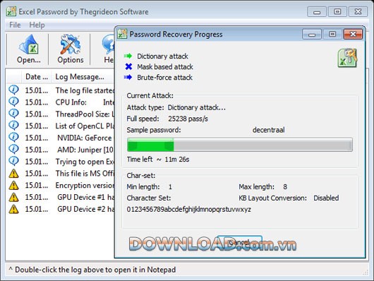 Thegrideon Excel Password Recovery