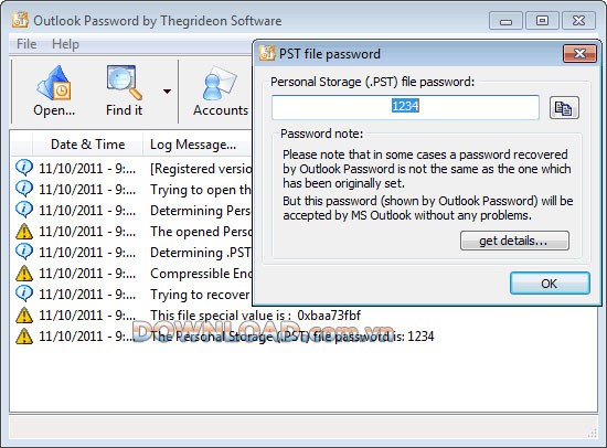 Thegrideon Outlook Password Recovery