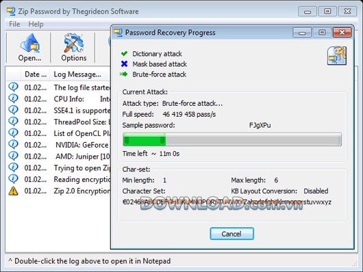 Thegrideon Zip Password Recovery