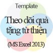 Template Theo Dõi Tài Trợ & Quà Từ Thiện