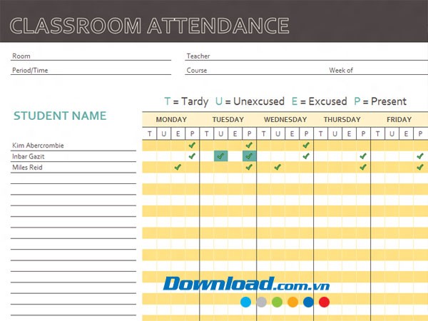 Theo dõi thời gian đi học của học sinh