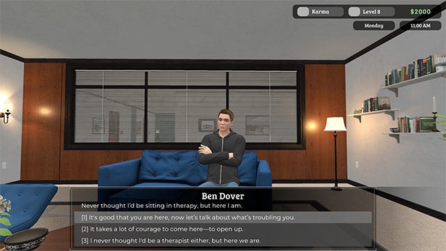 Làm việc như một bác sĩ tâm lý và trị liệu cho bệnh nhân trong Therapy Simulator