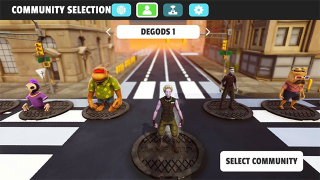 Chọn 1 cộng đồng và trộm cướp để đưa team của bạn lên thứ hạng số 1