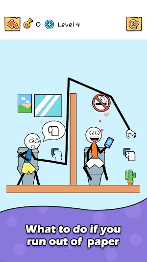 Trộm đồ bằng cánh tay kéo giãn trong game Thief Puzzle Stick Hero Rescue