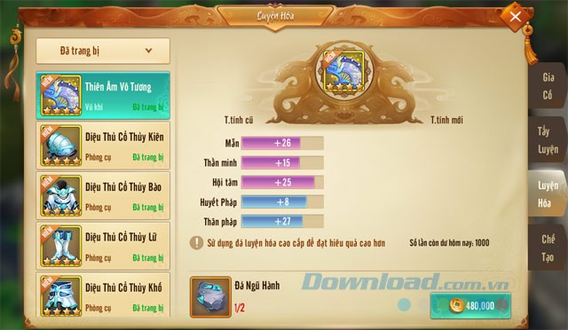 Luyện hóa trang bị