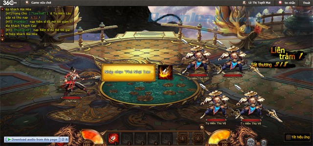 Giao diện game Thiên Long Bát Bộ