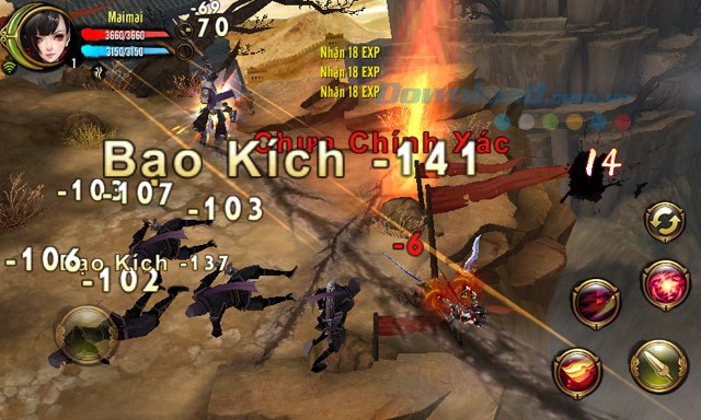 Dùng bạo kích để chiến đấu trong game Thiên Long Bát Bộ 3D