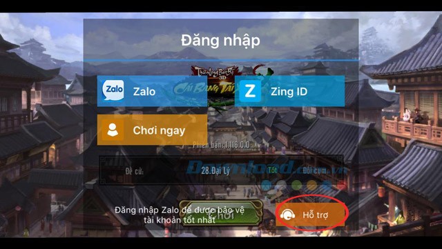 Đăng nhập game Thiên Long Bát Bộ 3D