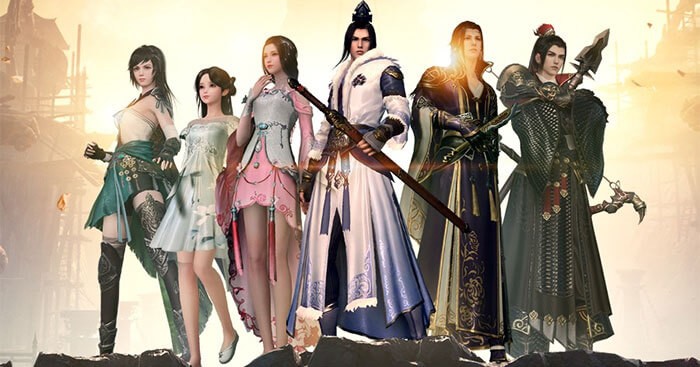 Hệ thống nhân vật gồm 6 môn phái chính