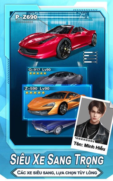 Hệ thống siêu xe sang trọng