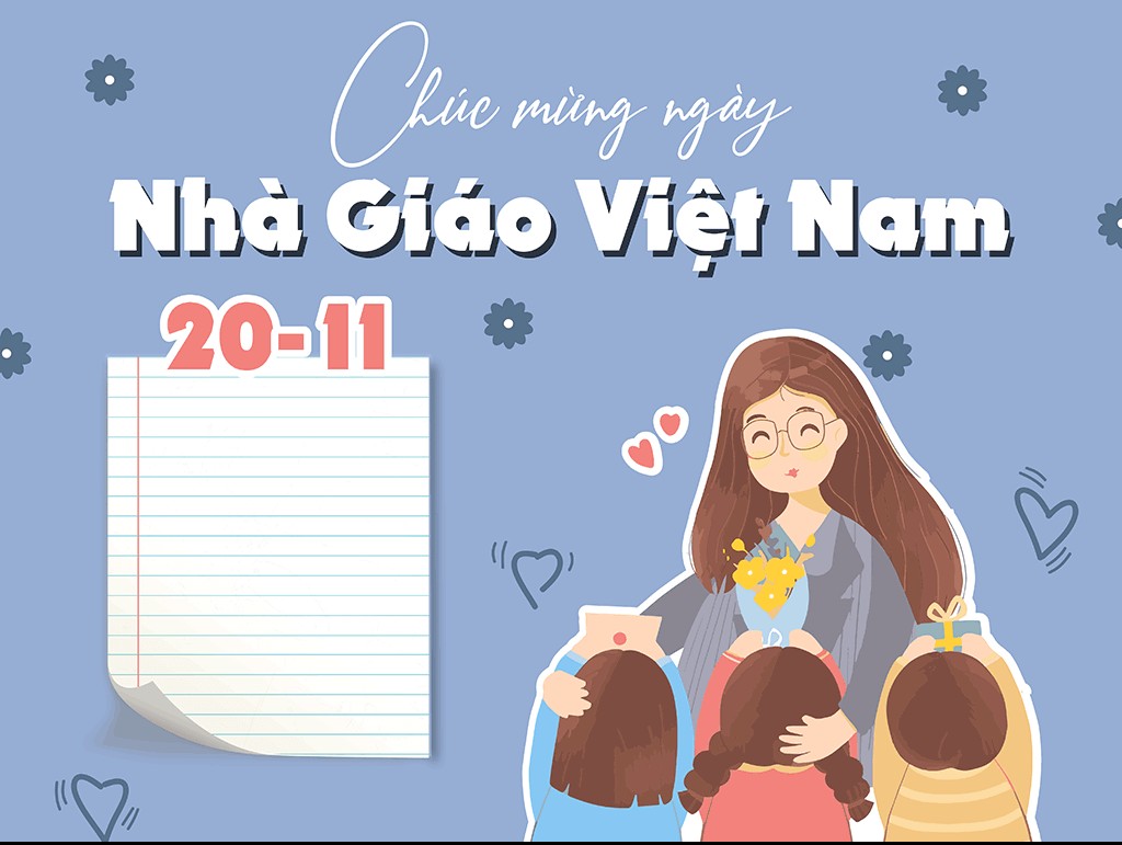 Thiệp mừng ngày Nhà Giáo Việt Nam dành cho cô giáo