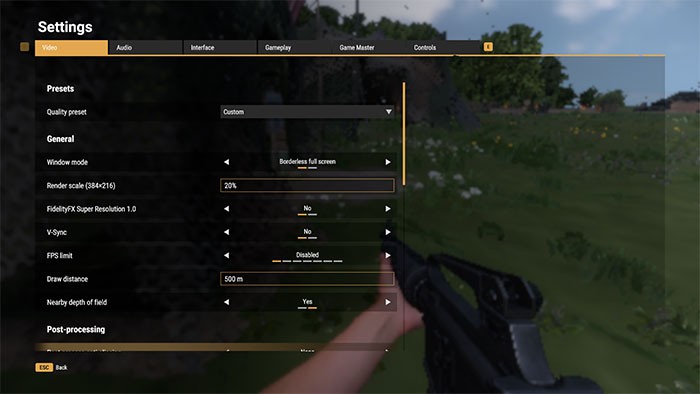 Arma Reforger: Cài đặt tối ưu cho hiệu năng và đồ họa