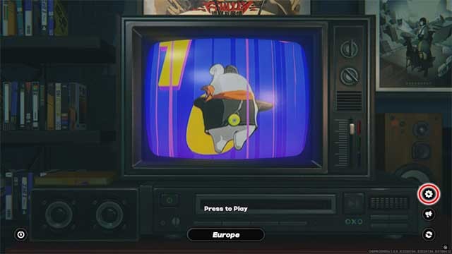 Nhấp vào biểu tượng bánh răng góc phải màn hình để mở menu cài đặt