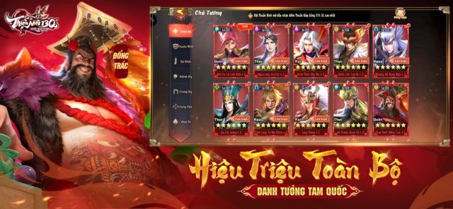 Hiệu triệu toàn bộ, danh tướng Tam Quốc