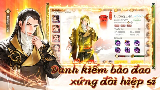 Danh kiếm bảo đao xứng đôi hiệu sĩ