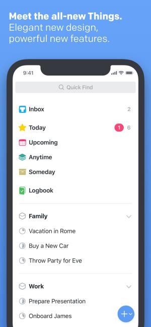 Things 3 tổng hợp và sắp xếp mọi công việc của bạn
