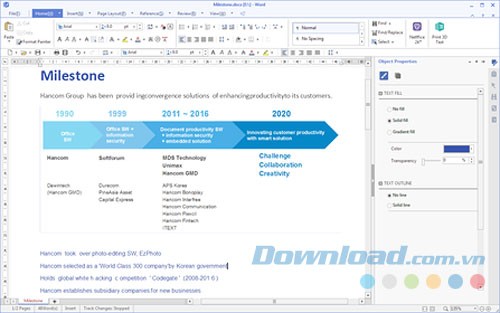 Soạn thảo văn bản với Thinkfree Office NEO